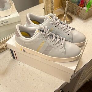 Ben Sherman Gray and Gold Sneakers